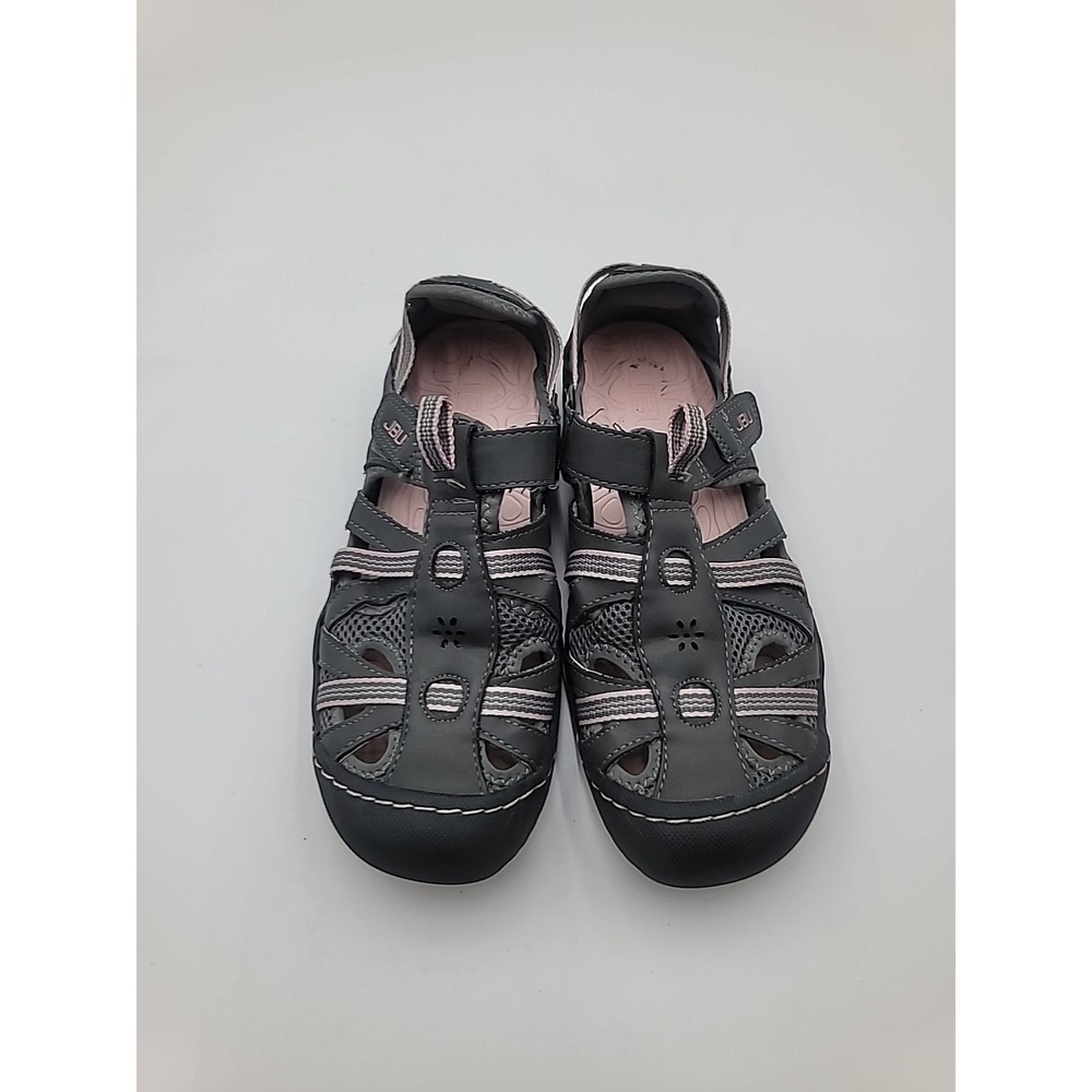 JBU by Jambu Gemini Casual Fisherman Shoe Sandal Gunmetal Women's 9 Gray Pink